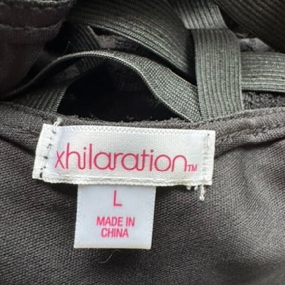 🩵 Black Lace Balletcore Bottom Snap Bodysuit Witchy Whimsygoth L - Picture 5 of 7